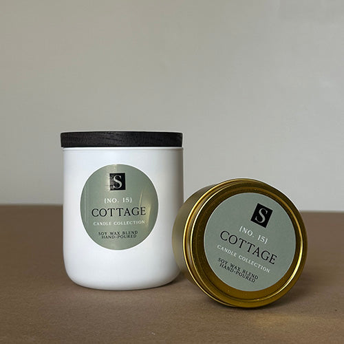 Cottage Large Glass Candle