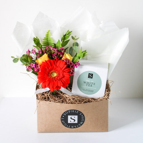 Flower Gift Box + Signature Cashmere Candle