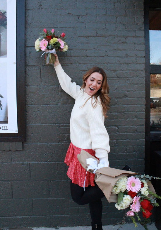 The Beautiful Valentine Wrapped Bouquet