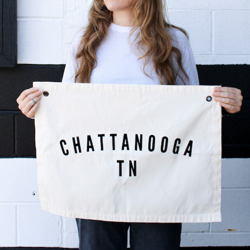 Natural Chattanooga Canvas Flag