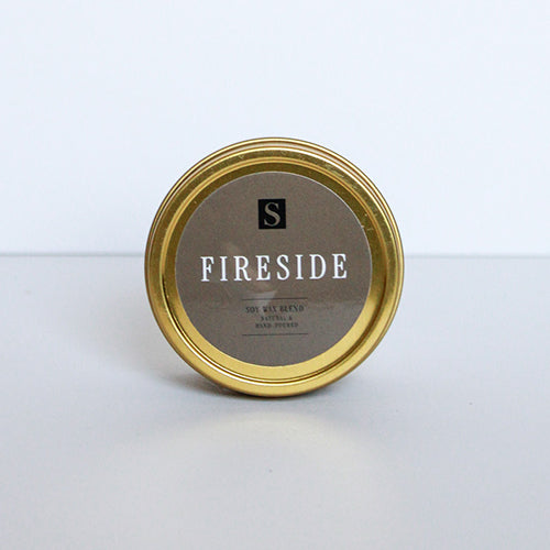 Fireside Gold Tin Candle