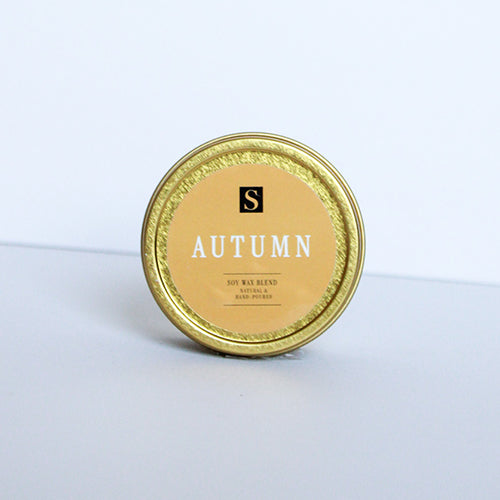 Autumn Gold Tin Candle