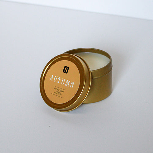 Autumn Gold Tin Candle