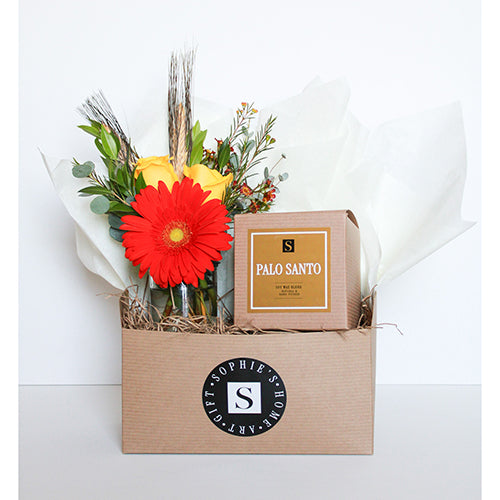 Flower Gift Box + Signature Palo Santo Candle