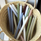 Grey Kiri Dripless Taper Candle
