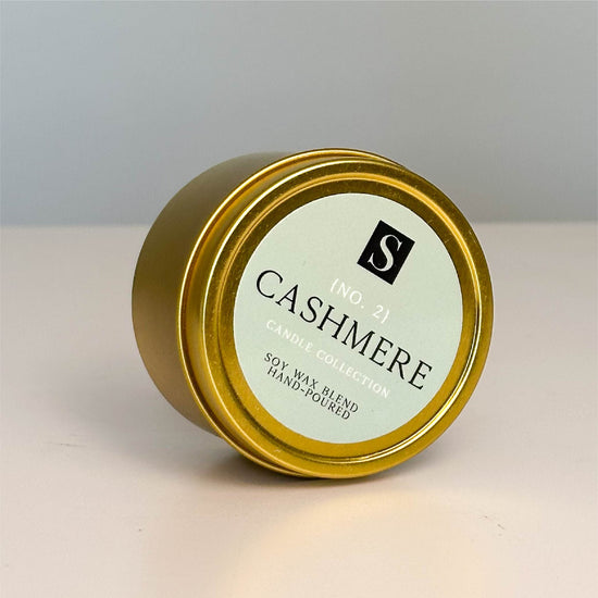 Cashmere Gold Tin Candle