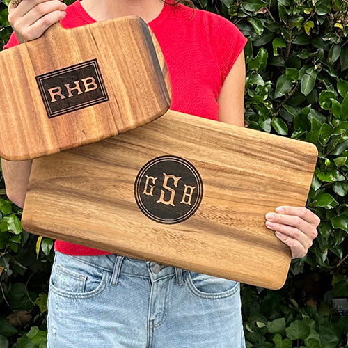 Lg Everyday Cutting Board with Monogram