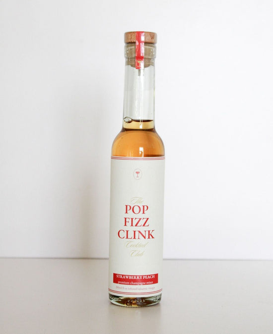 Strawberry Peach Champagne Mixer