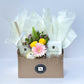 Luxe Gift Box with Mini Vase Flower Arrangement