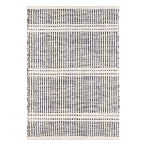 Malta Grey Handwoven Wool Rug