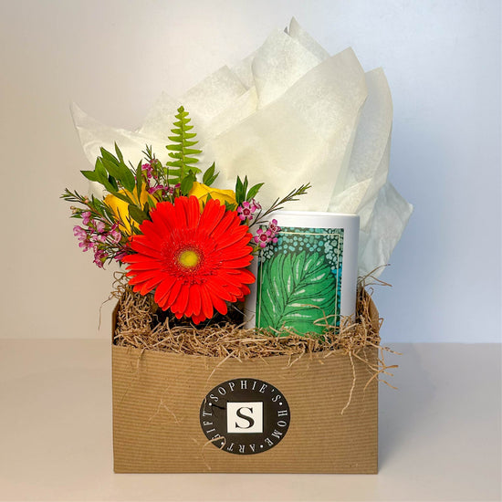 Flower Gift Box + Signature Batik Candle