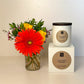 Flower Gift Box + Signature Found Teak Candle