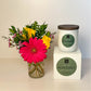 Flower Gift Box + Signature Monterey Candle