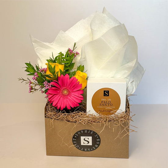 Flower Gift Box + Signature Palo Santo Candle
