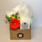 Flower Gift Box + Signature White Tea Candle