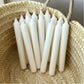 Ivory Kiri Dripless Taper Candle