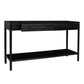 Black Sophie Two-Drawer Console Table