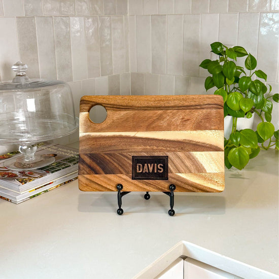 Small Everyday Cutting Board with Monogram