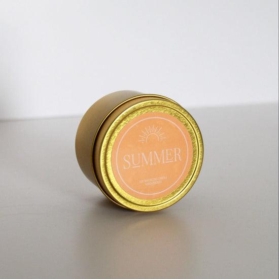 Summer Gold Tin Candle