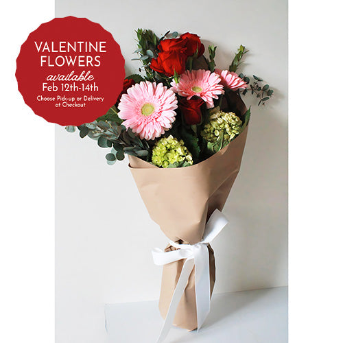 The Beautiful Valentine Wrapped Bouquet