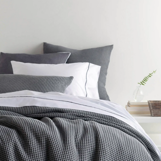 Bubble Grey Matelasse Coverlet