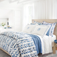 Bubble French Blue Matelasse Coverlet