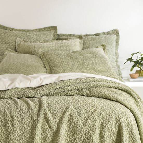 Hawley Sage Matelasse Coverlet