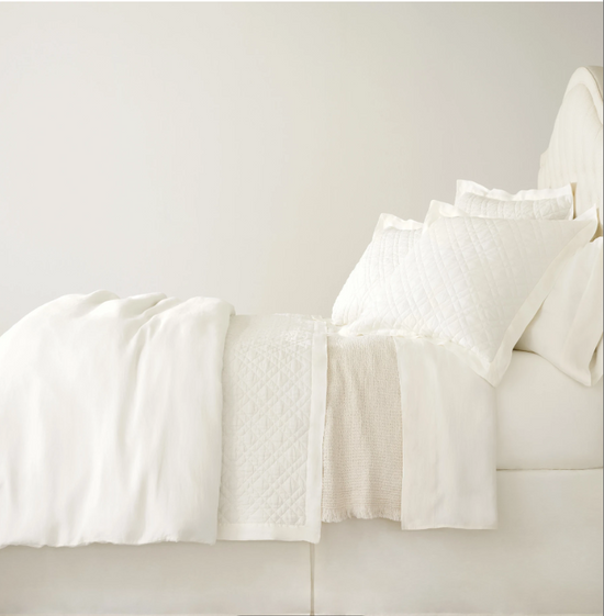 Lush Linen Ivory Duvet Cover