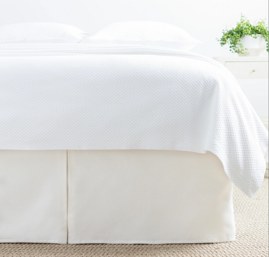 Lush Linen Ivory Bed Skirt