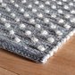 Hobnail Grey Handwoven Performance Rug