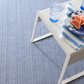 Herringbone Navy Machine Washable Rug