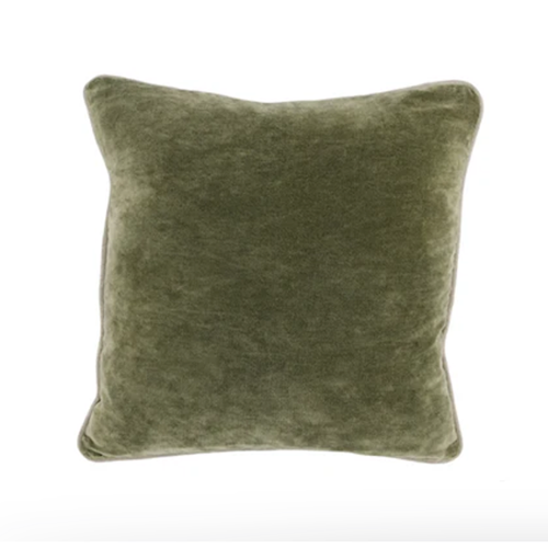 Moss Green Heirloom Velvet Pillow