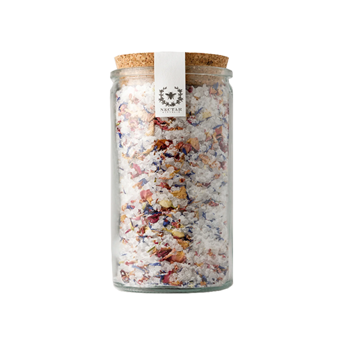Large Wildflowers Bath Soak Jar