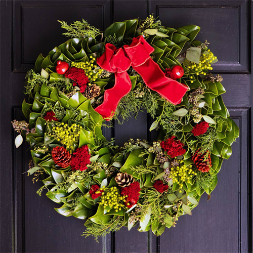 Fresh English Holiday Estate Wreath