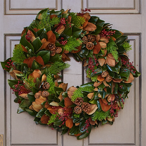 Fresh Little Gem & Berries Wreath