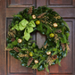 Fresh Golden Cedar Wreath