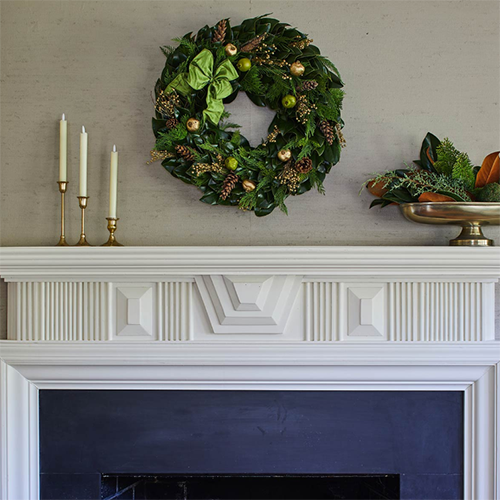 Fresh Golden Cedar Wreath