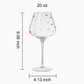 Confetti Stemmed Wine Glass