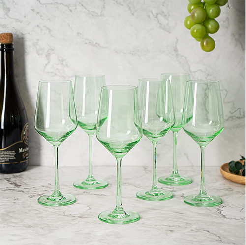 Mint Wine Glass