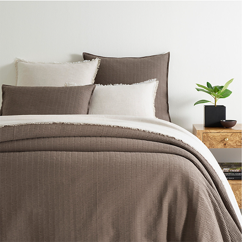 Roark Mushroom Matelassé Coverlet