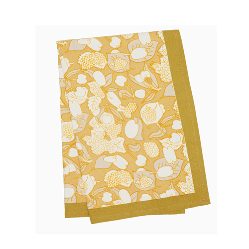 Forest Harvest Grey & Mustard Tea Towel