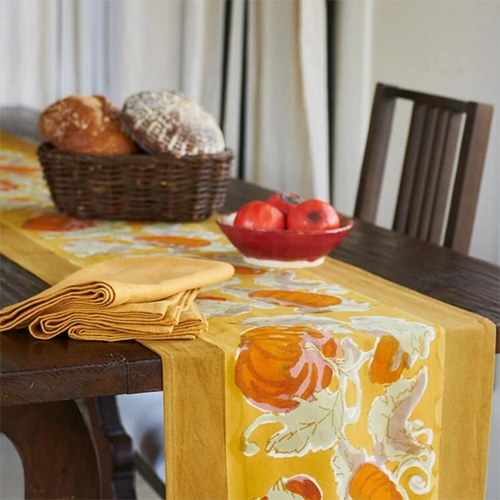 16x72 Pumpkin Orange/Mustard Runner