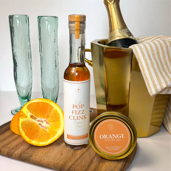 Cranberry Orange Champagne Mixer