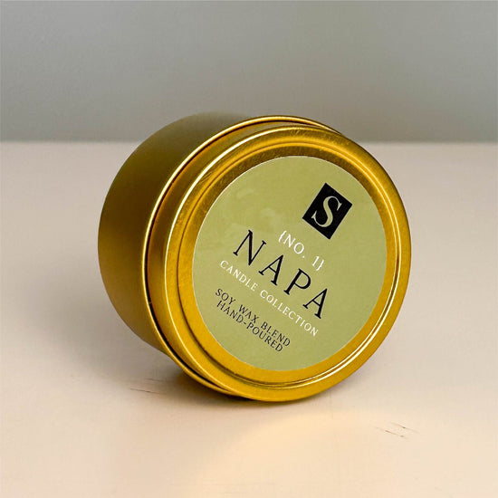 Napa Gold Tin Candle