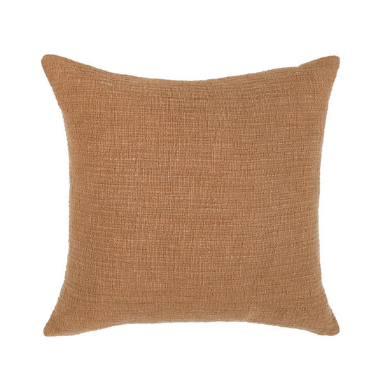 22x22 Cognac Brown Fable Pillow