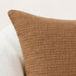 22x22 Cognac Brown Fable Pillow
