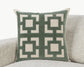 22x22 Jade Green Corbin Pillow