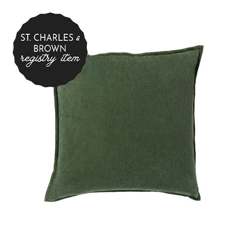 *Green Velvet Pillow*