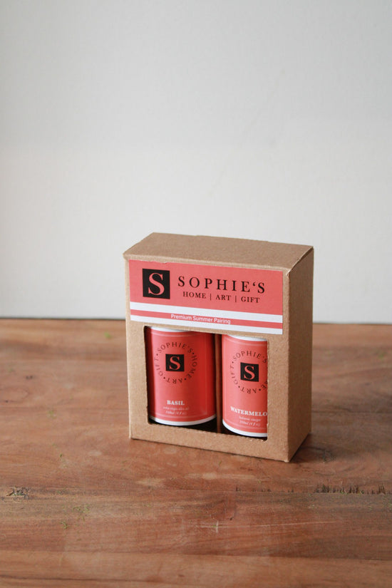 S/2 Watermelon+Basil Pairing Gift Set