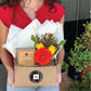 Fall Flower Gift Box + Signature Autumn Candle